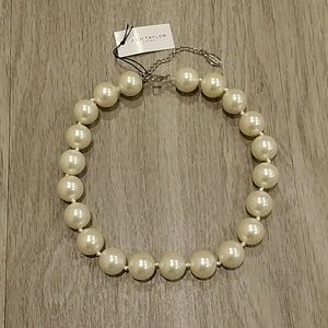 Ann Taylor Factory Statement Pearl Necklace